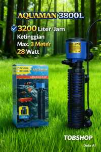 AQUAMAN WP 3800L - Internal Filter Air Aquarium Ikan Aquascape 3800 L