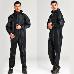 Motorcycle Raincoat Waterproof Rain proof Bodysuit Conjoined Rainwear Overalls Raincoats Moto Rain Suits