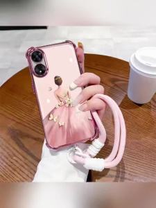 Case for SAMSUNG a20s phone casing Softcase Silicone shockproof Cover quadrangle clear with lanyard SJSTBYNS01