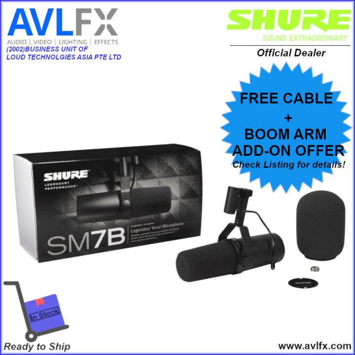 [OFFICIAL DEALER] Shure SM7B Vocal Microphone Lazada Singapore