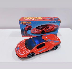 NEW SPIDERMAN RACING CAR WITH 3D LIGHT & MUSIC Police Car Toys mainan Kerata Budak Polis Kereta