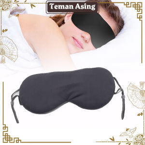 2 Sisi Masker Mata Tidur / Sleep Eye Mask / Bagus Berkualitas Lembut / Eye Mask Warm Dan Cool Breathable Ice Silk