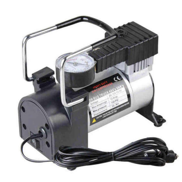 ON SALE Heavy Duty Metal Electric Car Air Compressor Pump Portable Tire ...