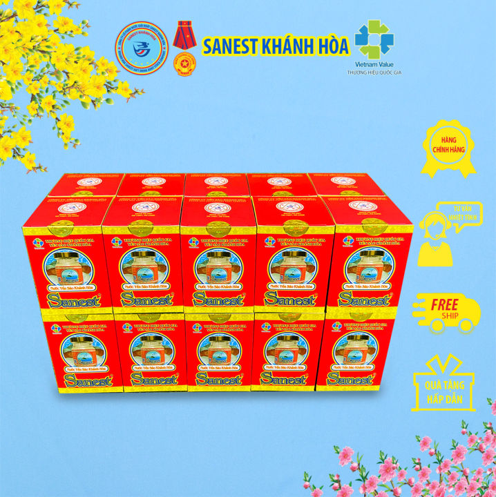 [COMBO 20 LỌ] Nước Yến sào Khánh Hòa Sanest đóng lọ 70ml, sản phẩm dinh ...