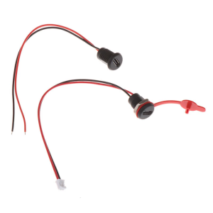 USB C Type C Female Connector 2Pin Charging Socket With Terminal Waterproof Cover For Engineers Outdoor