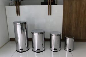 Thùng rác Inox đạp chân nhiều size: 3L/5L/8L/12L/20L/30L