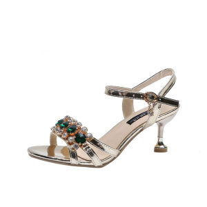 Korean Shoes for Women Sandals for Women Sale Fashion Rhinestone Heel Sandals for Women