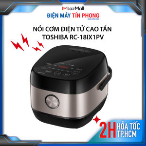 Nồi cơm điện tử cao tần Toshiba RC-18IX1PV -Dung tích 1.8 Lít - 4-6 người ăn - Hàng chính hãng - Bảo hành 12 tháng