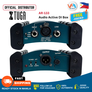 XTUGA AR-133 Professional Audio Active DI Box Audio Directly Box for Stage Performance Recording Studio Guitar