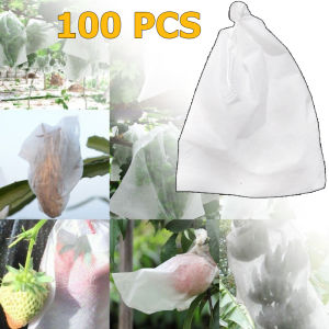 ยกลังสุดคุ้ม!! ถุงผ้าห่อผลไม้ 20X30cm (มัดละ 100 ใบ) ถุงห่อมะม่วง การต่อต้านหนอน แบบหูรูด ห่อฝรั่ง น้อยหน่า ชมพู่ มะม่วง มะปราง อะโวคาโด ป้องกันแมลง ถุงผ้าสปันบอนด์ ถุงห่อผลไม้ ถุงห่อฝรั่ง