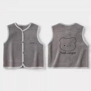 เสื้อกั๊กเด็ก - เสื้อกันหนาวฤดูใบไม้ผลิ-ใบไม้ร่วง นุ่มสบาย ปลอดภัยต่อสุขภาพ