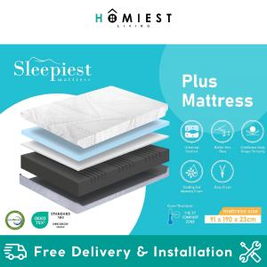[Homiest] Sleepiest Full Foam Mattresses Plus/Classic/Firm in Cooling Gel Memory Foam Single/Super Single/Queen/King