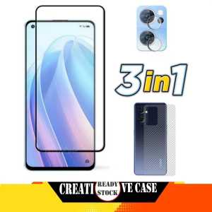 PROMO PAKET 3 INC 1 Tempered Glass Oppo A98 4G / Oppo A98 5G 2023 / Oppo Reno7 5G 2022 Anti gores Kaca Pengiriman Cepat