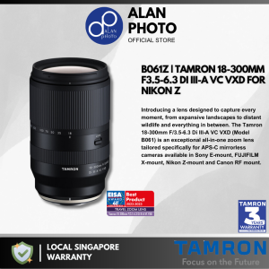 [Nikon Z] Tamron 18-300mm F3.5-6.3 Di III-A VC VXD Lens | Tamron Singapore Warranty