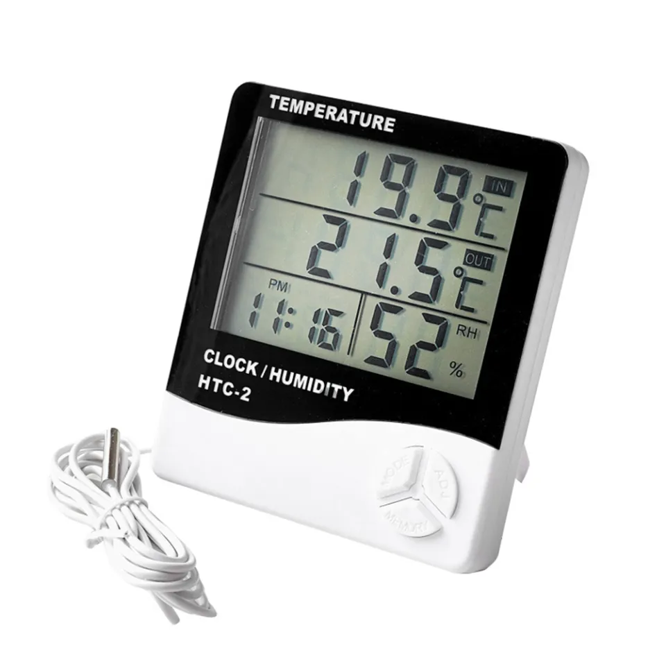 Digital hygrometer outlet with probe