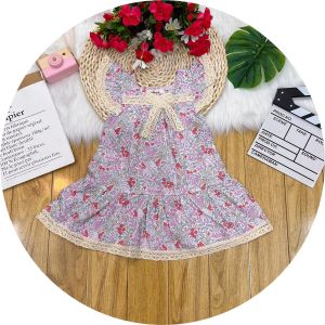 [ XẢ KHO] ĐẦM BÔNG THIẾT KẾ TAY CÁNH TIÊN VINTAGE CHO BÉ 10-25KG