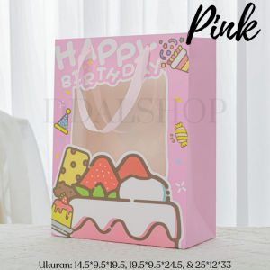 Paper Bag Happy Birthday Kantong Kertas Bingkisan Ulang Tahun Anak Tas Goodiebag Kado Paperbag Motif