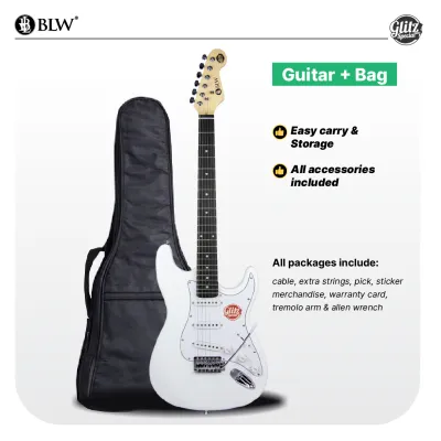 BLW Glitz MKII Beginner Full Set Electric Guitar - Setup Included