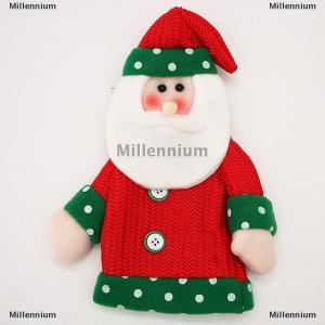 [COD] Millennium 2026 Christmas Decorations Cartoon Knitted Big Head Doll Wine Bottle Cover Santa Claus Champagne Cover