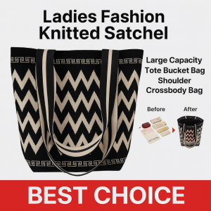 Ladies Knitting Bag Fashion Bucket Bag Tote Large Capacity Shoulder body Knitting Bag