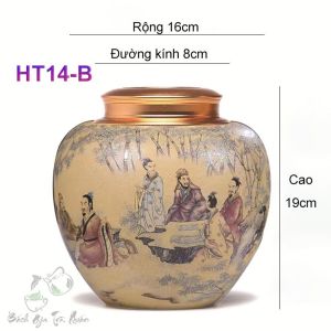 Hũ Đựng Trà Đoản Sa hai Nắp