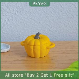 [COD] PkYeG KITCHEN Dollhouse Miniature Soup Pot Mini Pumpkin Pot Toy Model Kitchen Utensil Cooking Ware For Doll House Decor Kids Pretend Play Toys
