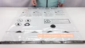 Vacuum Compression Bag for Travel Space Saver Vacuum Sealed Bags Moisture Dust Proof Vacuum Storage Bag with Pump