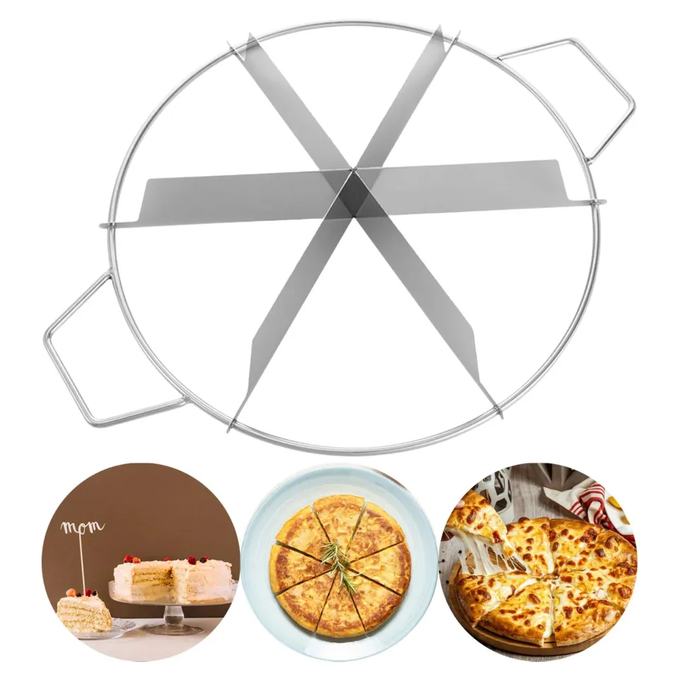 Hushee 5-Piece Pie & Cake Marker Set – Aluminum Alloy Slice Cutter For Pizza, Cheesecake, Pastry (6,7,8,10,12 Cut Guides) - View #3