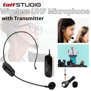 COD Kirim Cepat TaffSTUDIO Microphone Wireless Clip On Mic Imam Mesjid UHF Call Center HX W002
