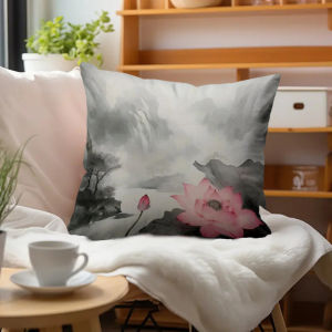 Mô hình xoáy trừu tượng Xanh da trời và vàng Ném vỏ gối cho trang trí ghế sofa hiện đại2026