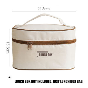 Insulated Lunch Box 304 Stainless Steel Combinable Round Sealed Thermos Box Lunch Box Lunch Bag(Lunch boxes and lunch bag are purchased separately.)