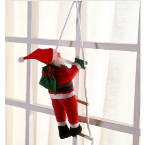 European-style Christmas skydiving and flipping Santa Claus home childrens electric toy Christmas gift decoration