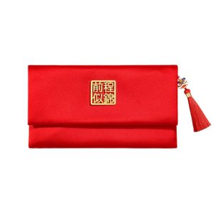 MMLUCK Truyền thống Phong bì đỏ năm mới có tua rua Phong cách Trung Quốc Túi tiền cưới Túi quà Hong Bao Phong bì đỏ Lễ hội mùa xuân