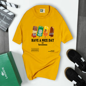 Áo Thun Nam Cổ Tròn ICE-CREAM NICE DAY Ngắn Tay Phông Cotton 100% Bigsize KENSTORE89 ATK052