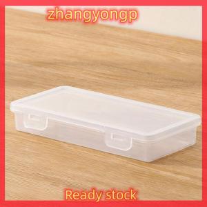 [ZY] Legend กล่องจัดระเบียบ1ชิ้นกล่องดินสอพลาสติกขนาดใหญ่กล่องปากกาใสโปร่งแสงวางซ้อนกันได้อุปกรณ์สำนักงาน