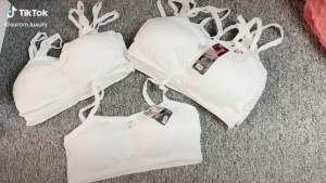 Áo Lót Bé Gái Tăm 2 Dây Loại Đẹp Áo Lá Bra Cotton Học Sinh Có Miếng Đệm Ngực