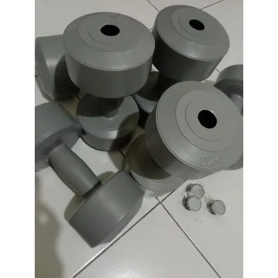 (Star) Barbel kosongan 1kg 2kg 3kg 4kg 5kg 6kg 7kg 8kg 10kg tanpa isi (FREE TUTUP)