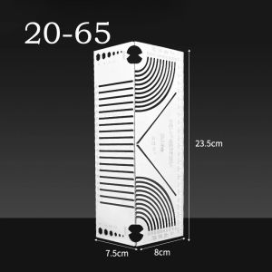 Multifunctional Metal Ruler Rounded Corner Drawing Ruler for Accurate Square Tube Designs and Angles
