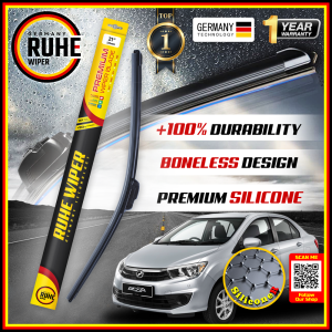 Ruhe Wiper Perodua Bezza 2016 - New Present Original High Quality Mugen Silicone Car Wiper Silicon Kereta Wischer Windshield OEM Wiper Blade Glass Effervescent Cleaner Car Accessories Aksesori Wiper Kereta Viper (1 Sets)