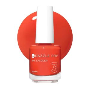 Dazzle Dry Nail Lacquer Step 3 – Red Hot Chili (0.5 fl oz) A Bright Orangey Red · Full Coverage · Cream Finish · Quick-Dry