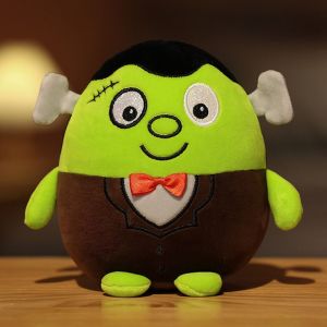 TUS Appease Doll Children Gift Cute Soft Toy Soft Pillow Frankenstein Party Prop Pumpkin Skeleton Blame Funny Halloween Doll Halloween Plush Toy Stuffed Toy Plush Doll