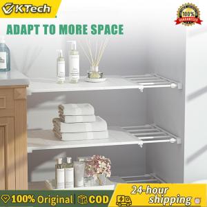 【Vktech】 Expandable Storage Rack DIY Divider Separator Extendable Closet Shelf