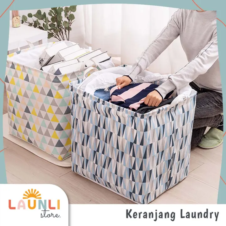 Keranjang%20Baju%20Kotor%20Model%20Serut%20Tertutup%20Motif%20Laundry%20Bag%20Kotak%20Lipat%20Jumbo%20-%20Image%202