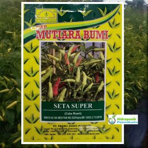 Benih Cabai Cabe Rawit Seta Super Isi 10 gram Cap Mutiara Bumi