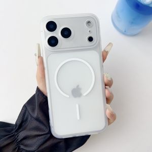 Frosted Candy Soft TPU For Magsafe Phone Case For iPhone 17 Air 16 16E 15 14 13 12 Plus Pro Max Slim Lens Bumper Magnetic Cover