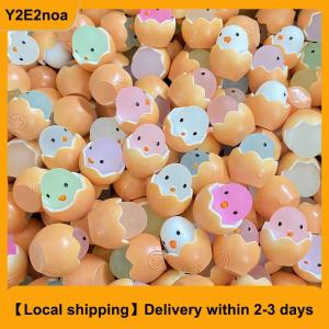 【Local shipping】 20Pcs Easter Eggshell Chick Micro Landscape Decorations Glowing Easter Eggs Ornament Kids Novelty Toys Easter Decor DIY Gifts