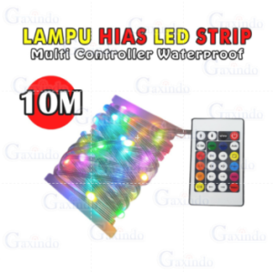 LAMPU LED STRIP RUNNING 10 METER SENSOR SUARA L047 LAMPU LED STRIP KONEK HP DAN BLUETOOTH