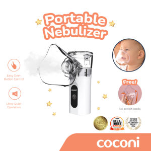 Coconi Portable Nebulizer – Alat Uap Bayi & Dewasa | Bisa USB & Baterai | Super Hening
