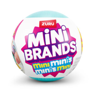 ZURU Mini Brands – Mini Refrigerator Toy Set Kawaii and Mini Capsule Fun Kids Toy DIY Refrigerator House Scene
