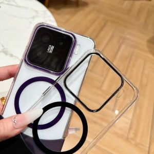 For Xiaomi Mi 15 Pro Case Hard Transparent  Wireless charging Protective Back Cover Case For Xiaomi Mi 15 14 Pro Shell